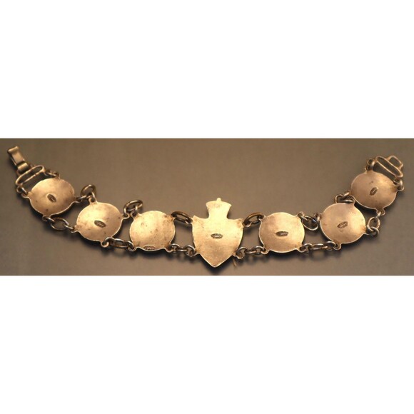 Sterling Enamel Bahamas Bracelet Vintage AMCO - Picture 9 of 10